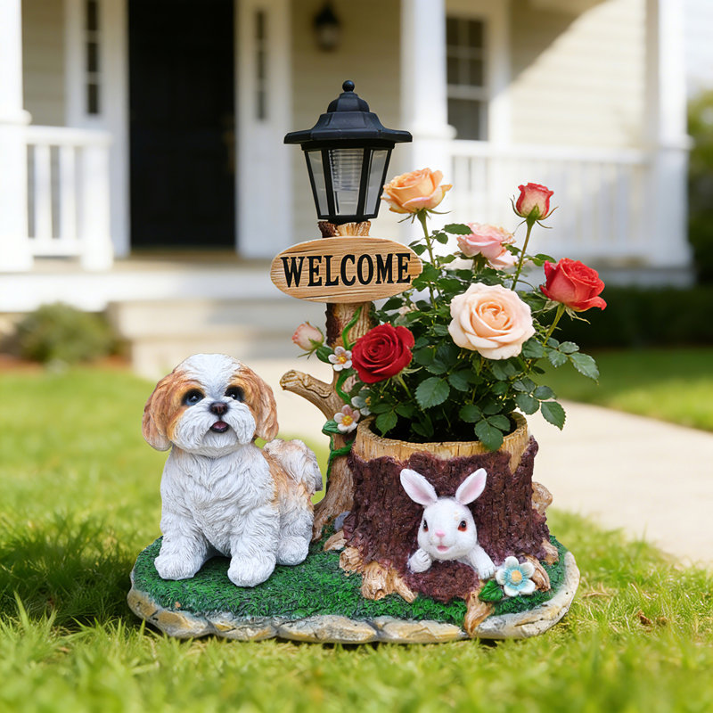 Statue d'extérieur Puppy Dog