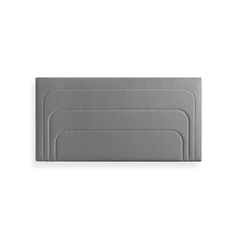 Upholstered Velvet Headboard, Single (3'), Anthracite