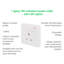 Moulded Single Power Wall Mounted Socket