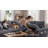 Macleod 110" Upholstered Corduroy U Shaped Modular Sectional Sleeper Sofa with Pull Out Bed and Storage Seat-110176492