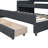 Upholstered Daybed With Trundle And Three Drawers-1833927031