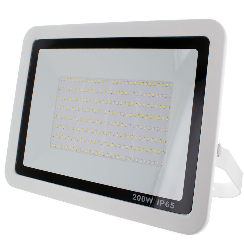200-Watt LED Outdoor Security Flood Light, White 