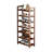 Bamboo Entryway Shoe Rack, Multi-Layer Dust-Proof Shoe Storage For Home And Dorm, Compact Design, Tea Color