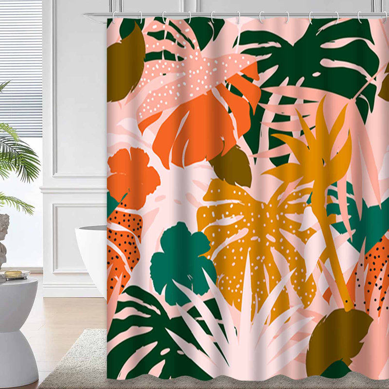 Magnifique rideau de douche avec 12 crochets, L 72 po x l 78 po