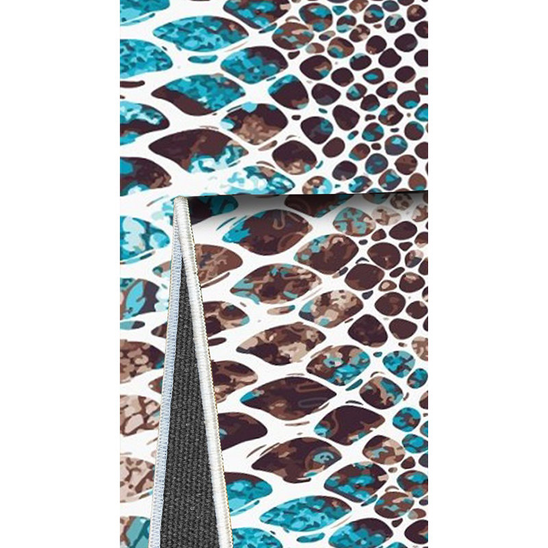 Performance Washable Geometric Indoor / Outdoor Rug, Runner 3'3" x 11'6"