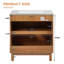 29.9-Inch Traditional Bathroom Vanity With Ceramic Sink,  Wood Legs, MDF U-Shaped Adjustable Shelf, Soft-Close Doors, And Space-Saving Storage