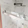 Concord 56" - 60" W x 76" H Double Sliding Frameless Shower Door with 3/8" Tempered Glass, Stainless Steel Accessories