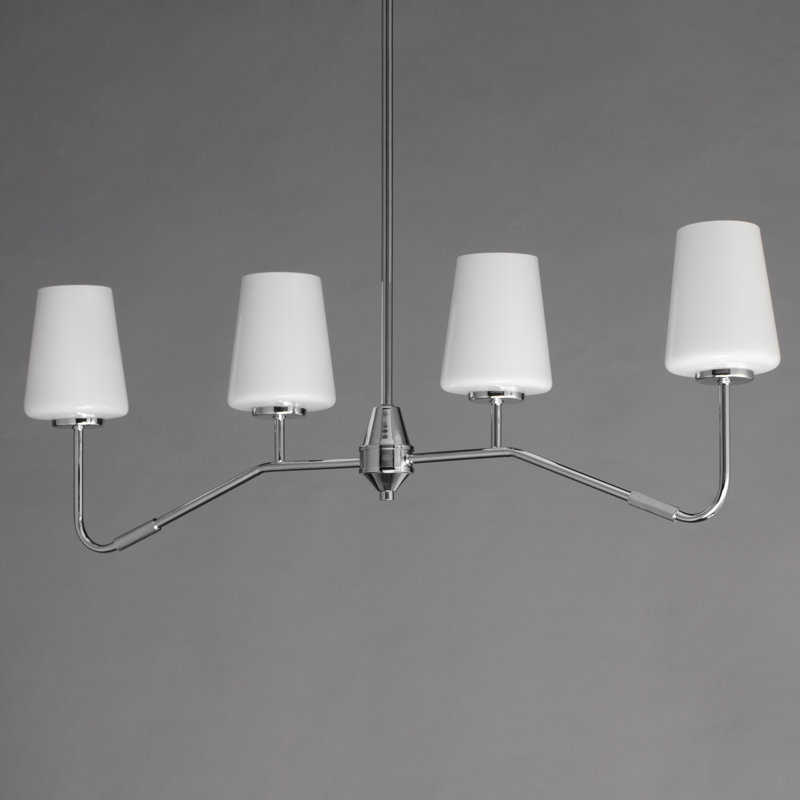 Luminaire suspendu Durham-Linear, Chrome poli
