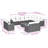 Vidaxl Garden Sofa Set Black