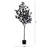 Artificial Halloween Black Eucalyptus Tree-775625010
