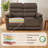 Zero Wall Power Loveseat Recliner, Reclining Loveseat Sofa with Adjustable Headrest-394667834