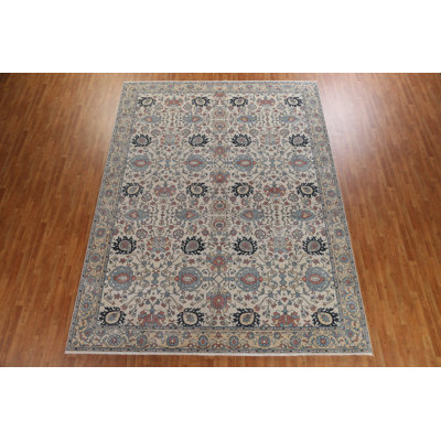 One-of-a-Kind 9'9" X 13' New Age Wool Area Rug in