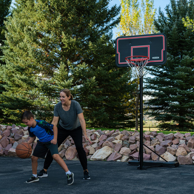 Lifetime Height Adjustable Portable Basketball Hoop (44" Impact Backboard)