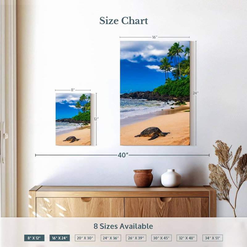 Brampt Honu Sea Turtle, 12" H x 8" W