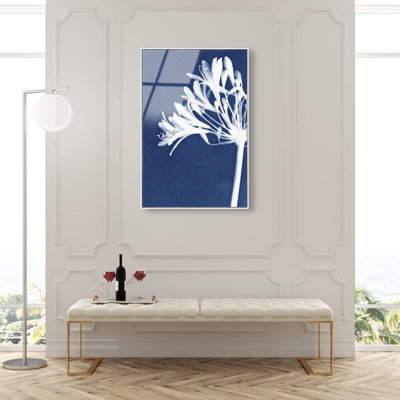 Cyan Bloom Print by Oliver Gal