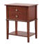 Table de chevet élégante avec tablette de rangement