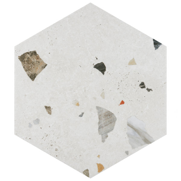 Merola Tile Sonar 9" x 10" Porcelain Concrete Look Wall & Floor Tile