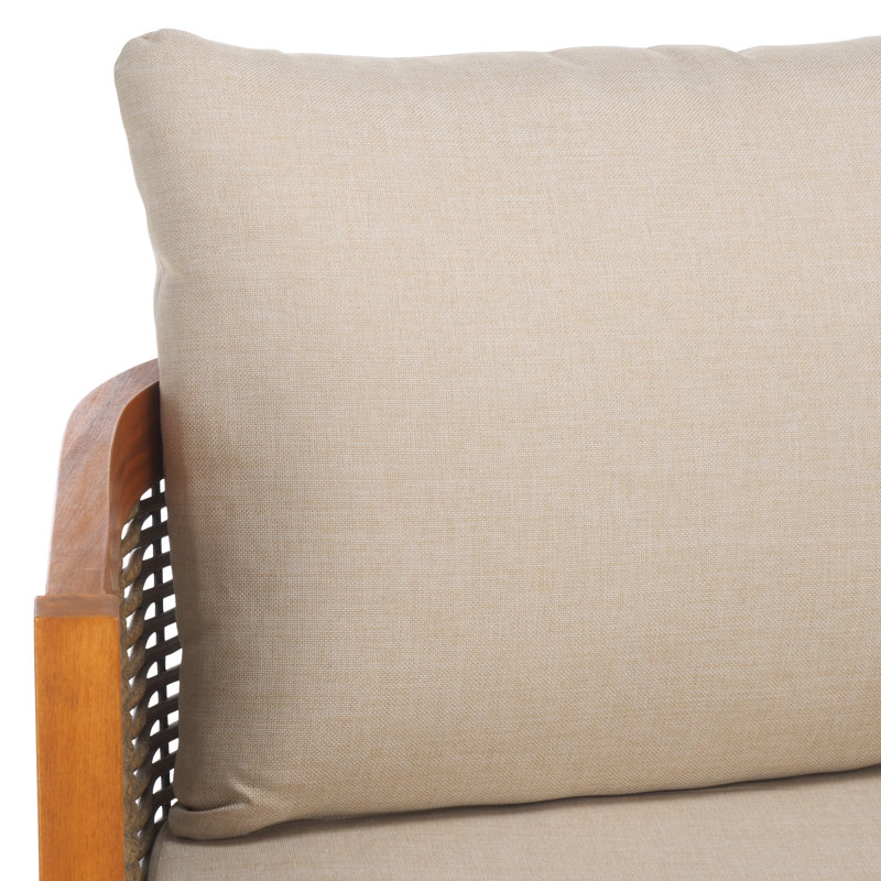 Banc de patio + table Daun, Natural