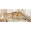 Table de salle à manger extensible ronde pour 2 à 4 personnes, table de salle à manger pliante en bois avec taille réglable, conception peu encombrante pour les petits appartements et la salle à manger