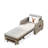 61.61"  W, 4-in-1 foldable sofa bed with adjustable backrest and side pockets, removable cotton-linen fabric, easy to move, suitable for RV small spaces-1619033457-1619033459