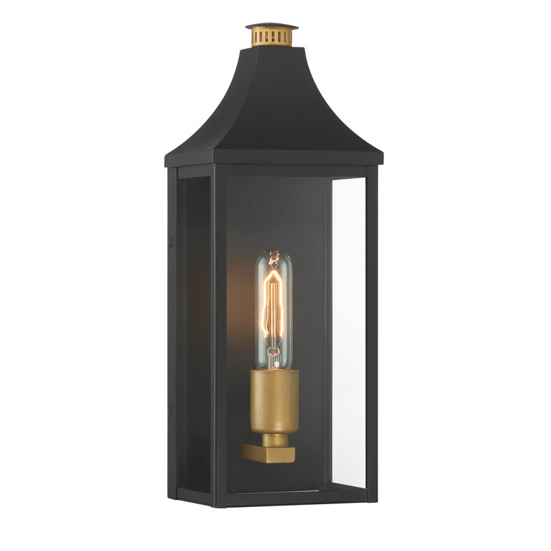 Lanterne extérieure à 1 lumière de 15,75 po de hauteur Hurstborne