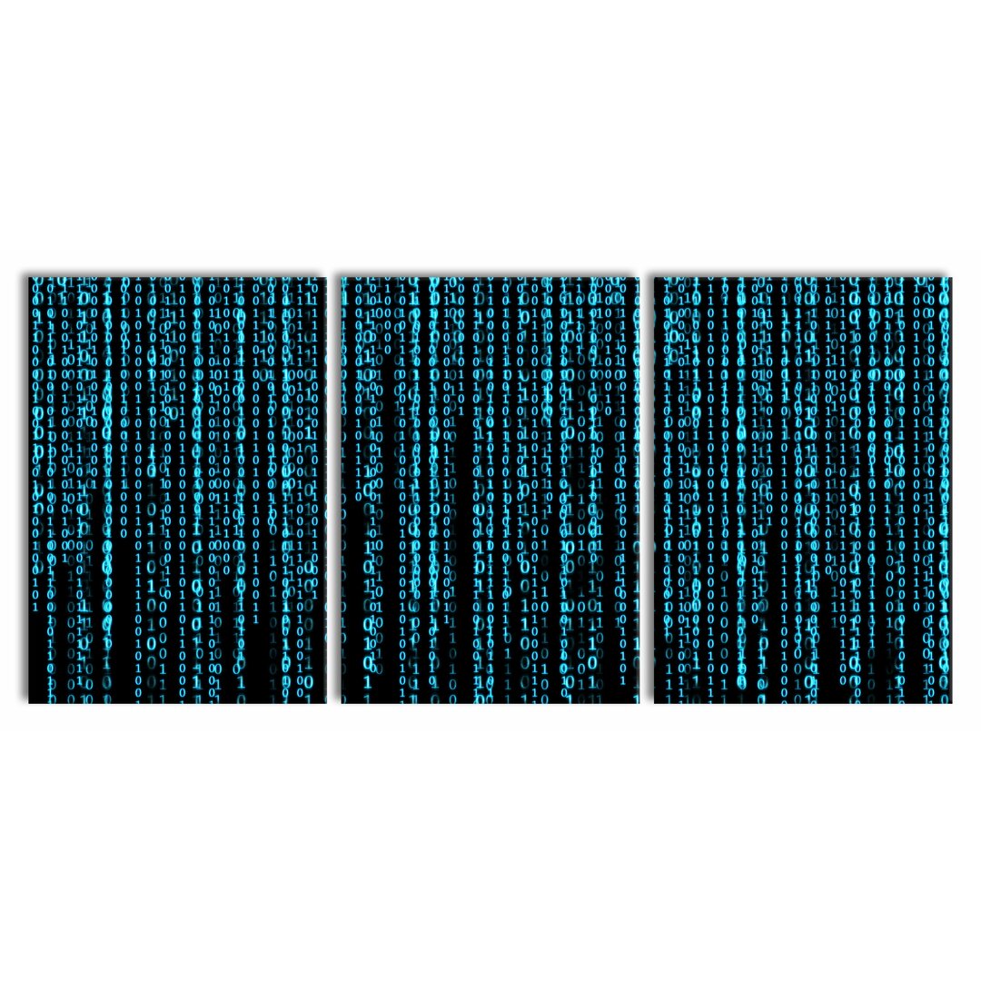 3-tlg. Leinwandbilder-Set Matrix