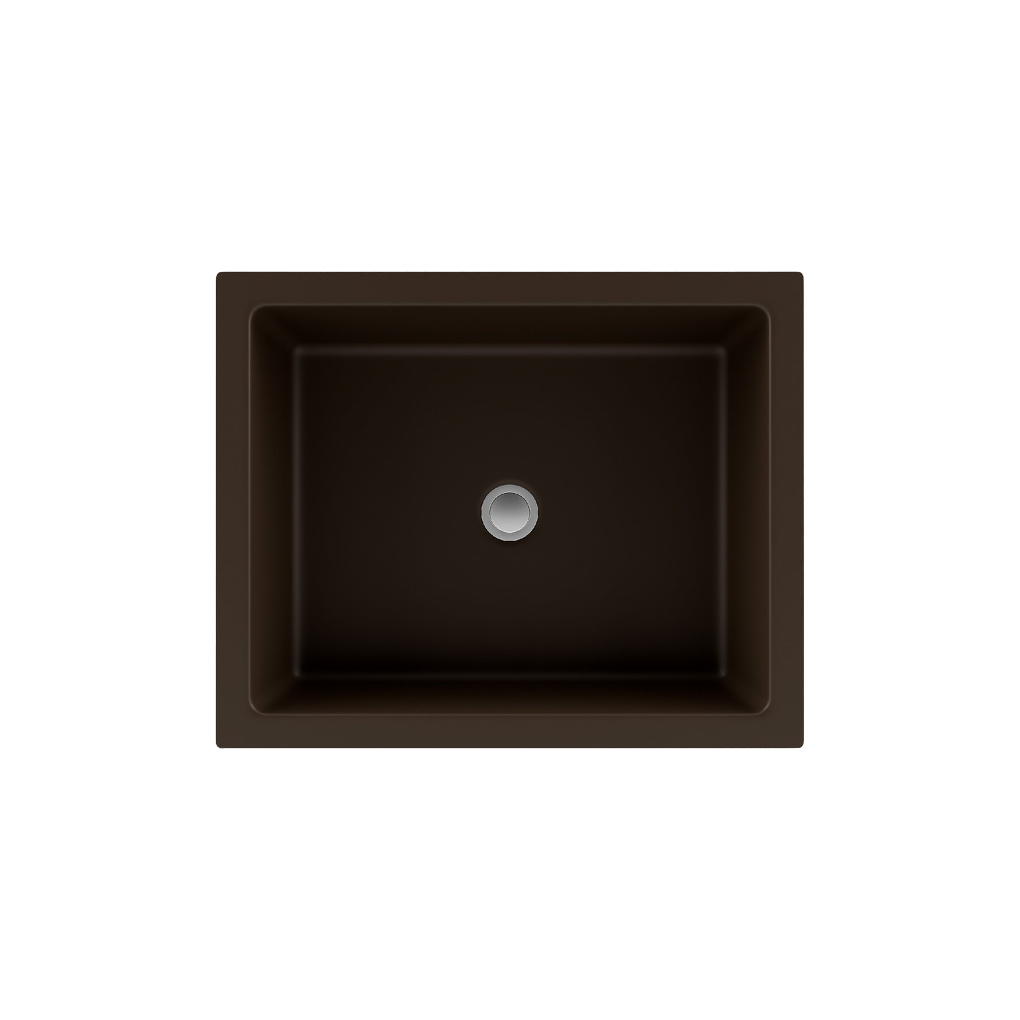 Lexicon Quartz Composite Rectangle Vanity Sink, Mocha