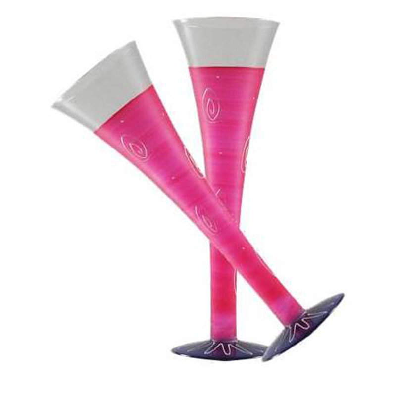 Flûte en verre Hanovre, Rose