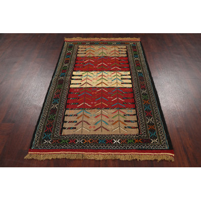 Kilim Hand-Woven  Area Rug 4x6