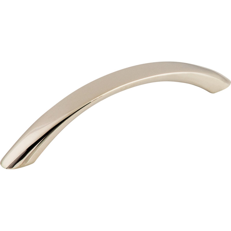 Bow Bar pull, Polished Nickel, 5 1/16" Center to Center