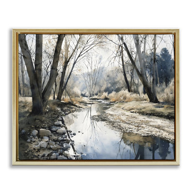 Serene Reflections at Autumn Creek Floating Frame, design by Franklyn Gregory