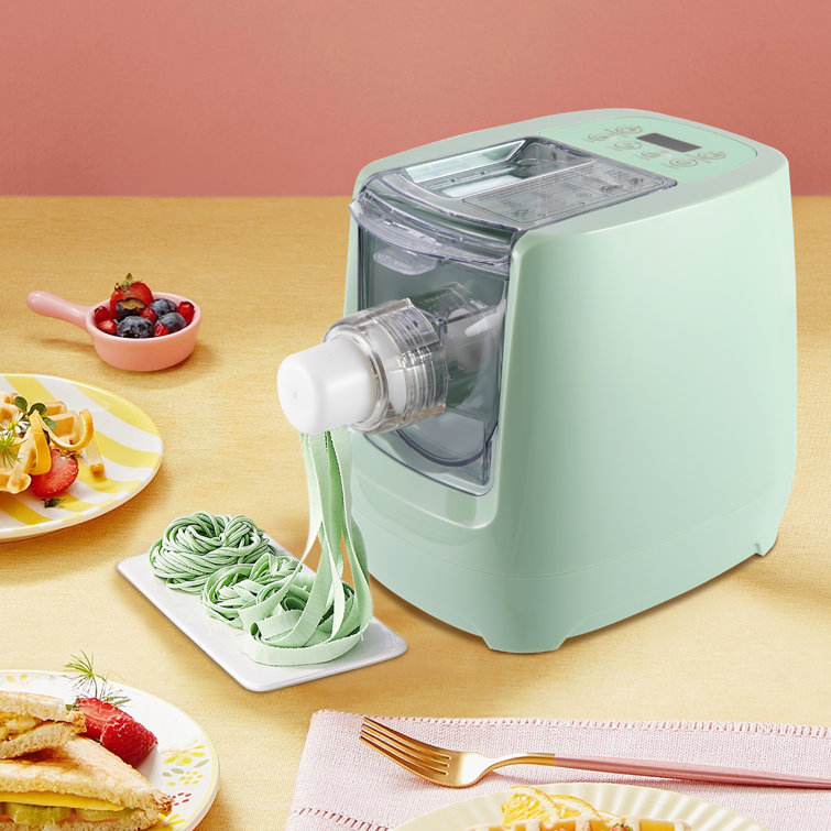 Green Electric Pasta Noodle Maker Automatic Pasta Machine With 12 Noodle  Shapes