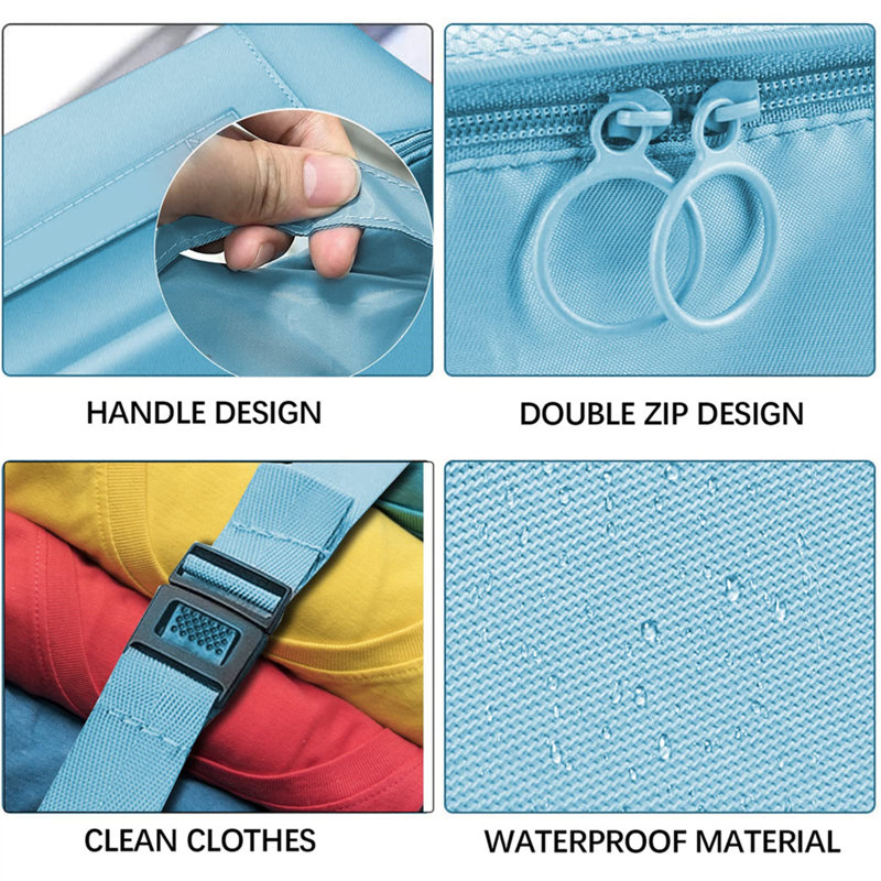 Rebrilliant Fabric Storage Bag, Blue