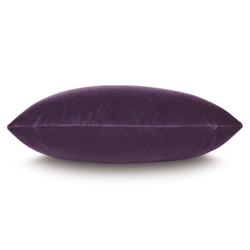 Uma Velvet Lumbar Pillow Cover & Insert, Purple