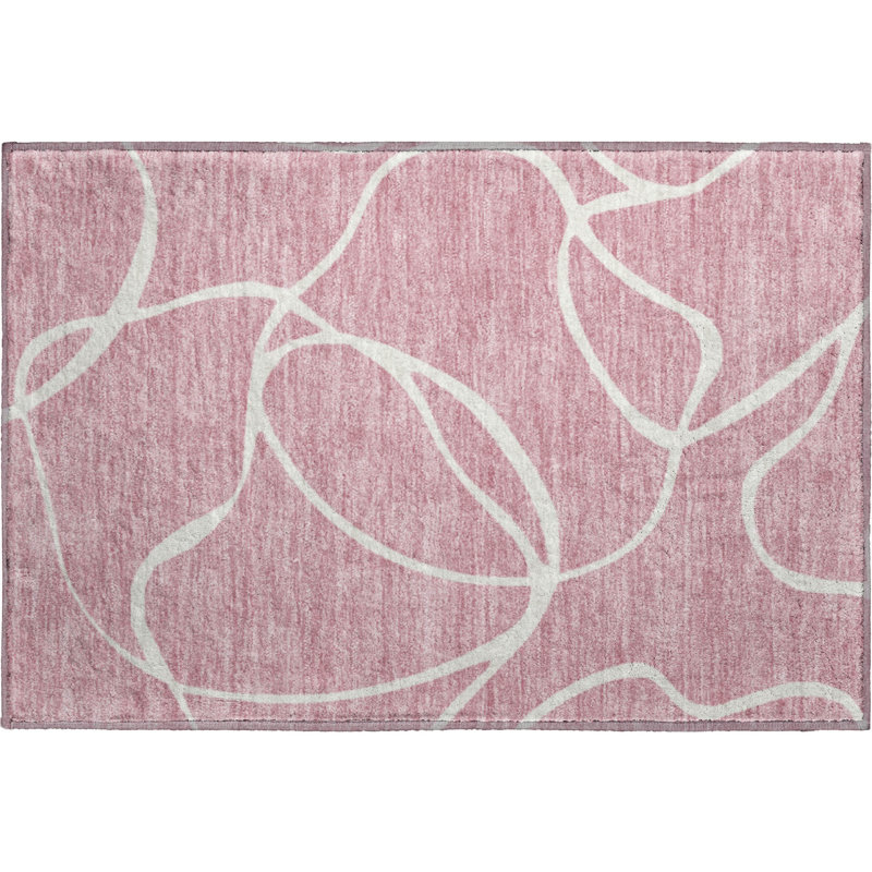 Premium Machine Washable Corum AMF999 Swirls Rug, Rectangle 1'8" x 2'6"