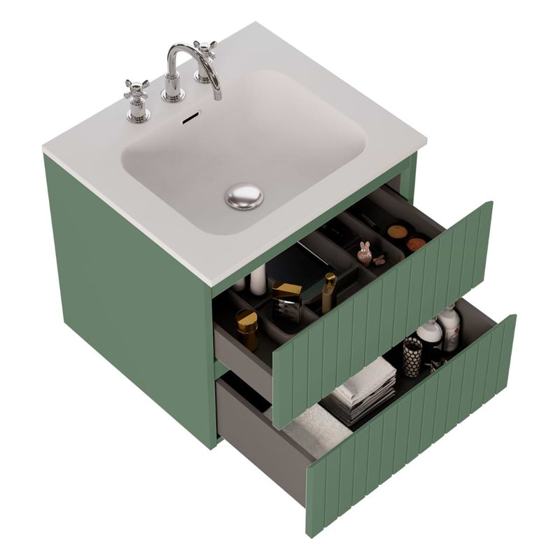Prima 24.25'' W Single Vanity, Forest Green, 24"