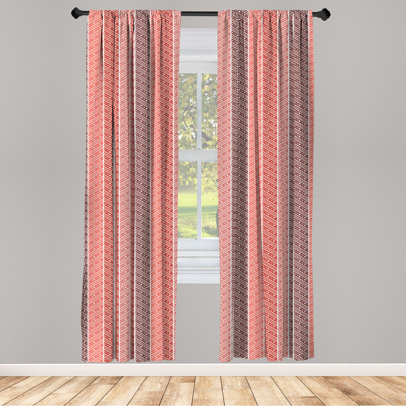 Rideaux 4 panneaux East Urban Home, L 56 po x L 95 po