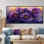 Fleurs de pivoines dorées lavande Serenity II - pivoines, art mural