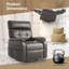 Fauteuil inclinable électrique en similicuir avec bascule et pivot-1740478214