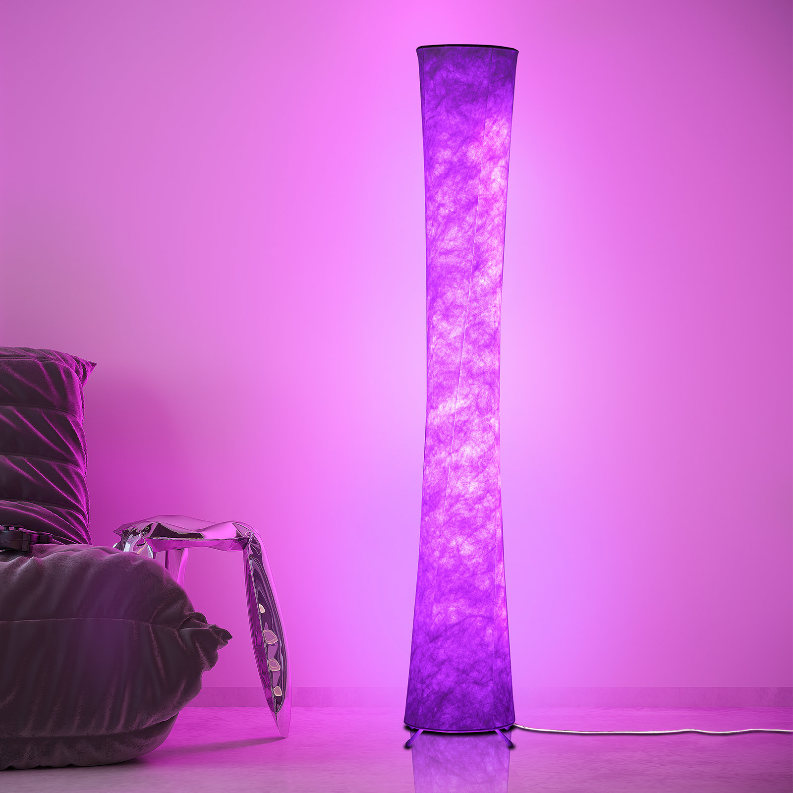 Purple floor online lamp