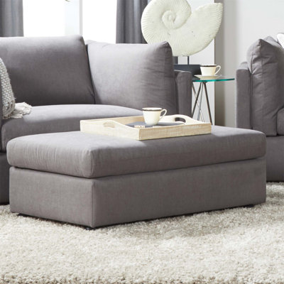 Charmant repose-pieds en tissu pour le salon, rehaussant le confort et le style avec un rangement polyvalent et un design élégant
