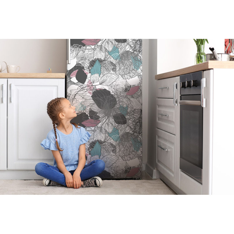 Plants & Flowers Non-Wall Damaging Door Decal