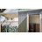 5x3FT Galvanized Steel Shed & Gazebo Combo, Lean-To Storage with Open Pergola, 2-in-1 Garden Shed