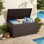 Boîte de rangement d'extérieur en résine Balconera 240 gallons avec serrure