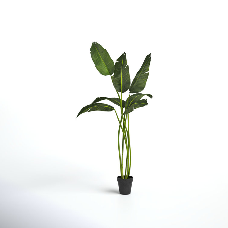 78'' Artificial Banana Leaf Tree in Pot