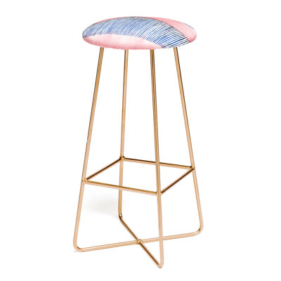 Dewy Upholstered Counter Stool with Metal Frame
