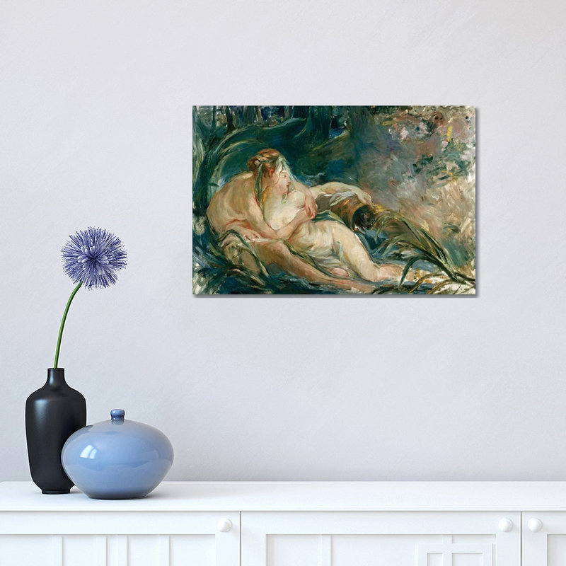 Apollo Appearing To Latone (After Boucher) by Berthe Morisot - Wrapped Canvas Painting, 30.48cm H x 45.72cm W x 1.91cm D