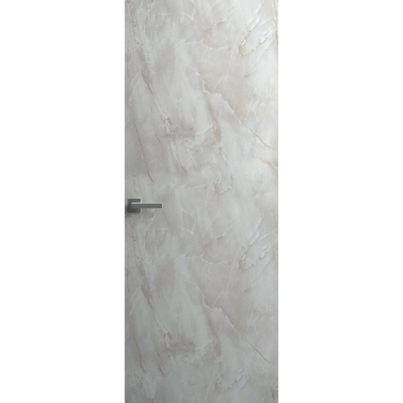 Invisible Solid Hidden Door With Handle | Planum 0010 With Black Hidden Frame Black Frame | Concealed Hinges Lock Handle | Modern Frameless Doors