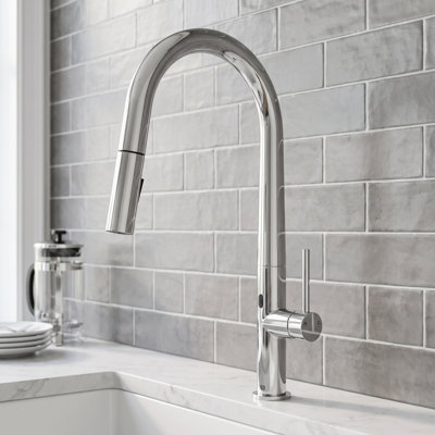 Greenwich 18" H 1-handle Pull-Down 2-Function Sprayer Kitchen Faucet