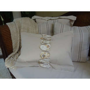  Oyster Shell Cotton Lumbar Pillow